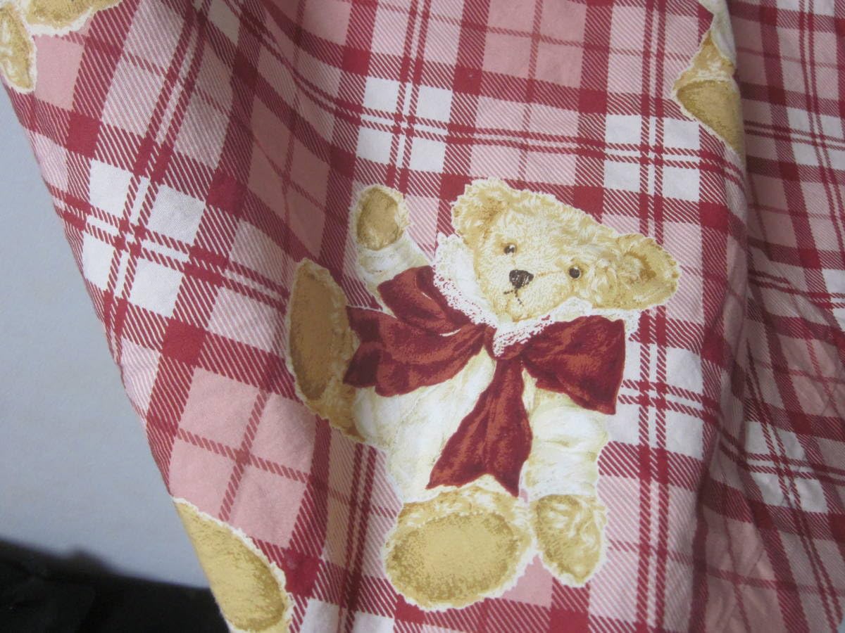 pink house ピンクハウス くま チェック スカート